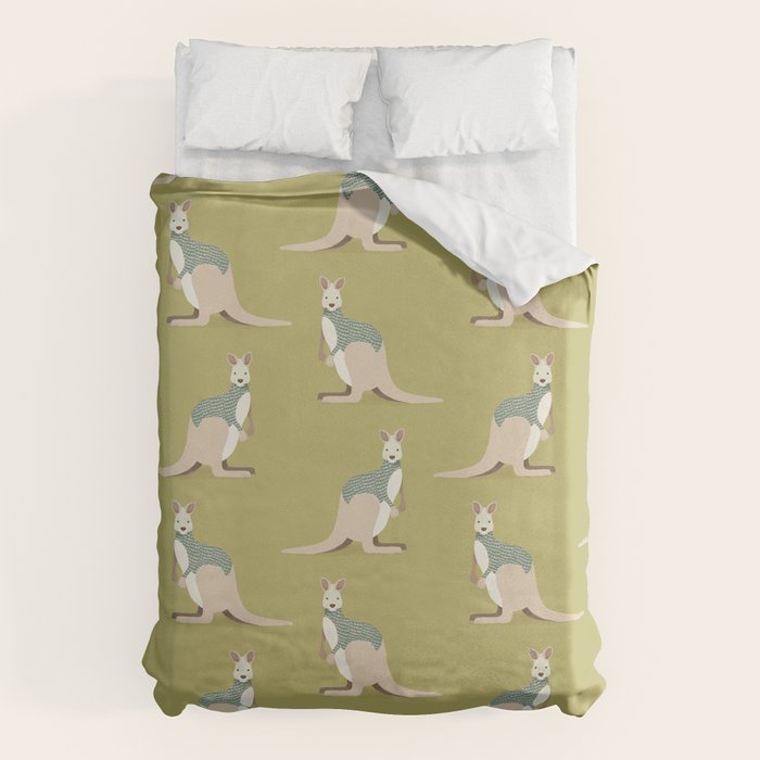 Whimsical Kangaroo Duvet Cover Gallery Image 6