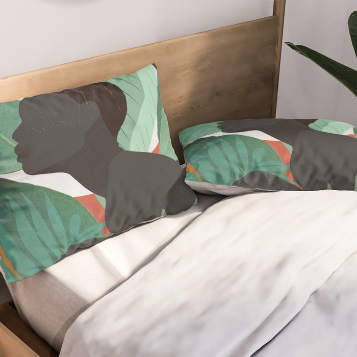Tropical Girl 11 Pillow Sham Gallery Image 2