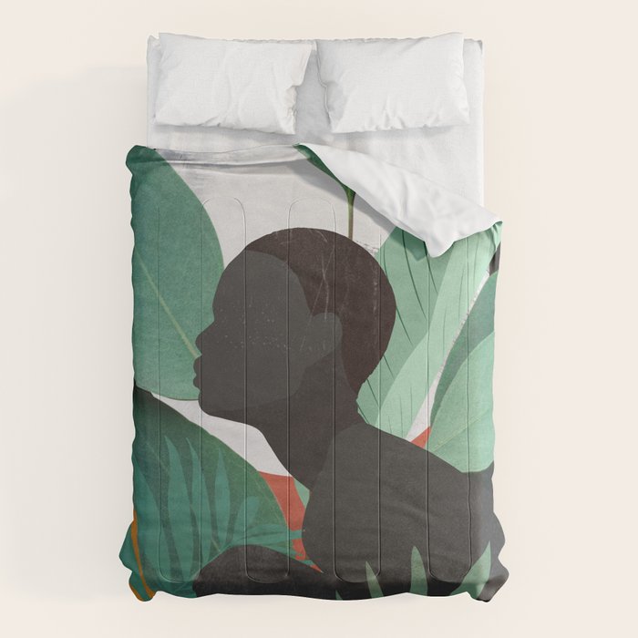 Tropical Girl 11 Comforter Gallery Image 1