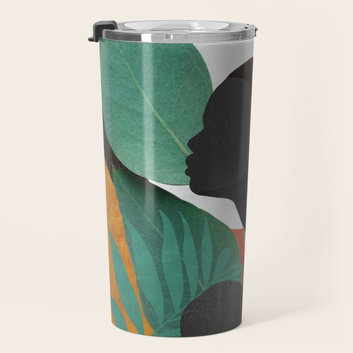 Tropical Girl 11 Travel Mug Gallery Image 3