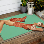 These Boots - Glitter Showgirl Orange Outdoor Rug Gallery Image 2