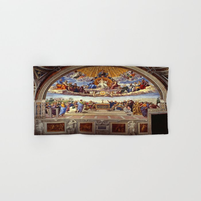 Raphael The Disputation of the Holy Sacrament  Bath Towel Gallery Image 1