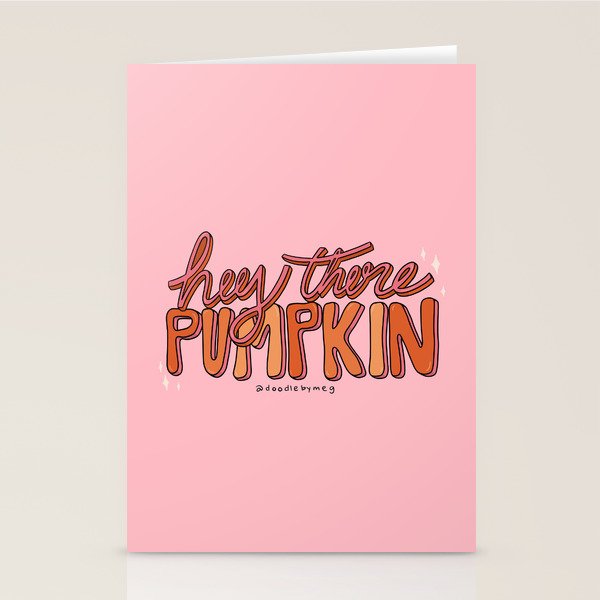 Hey There Pumpkin Stationery Card Gallery Image 1