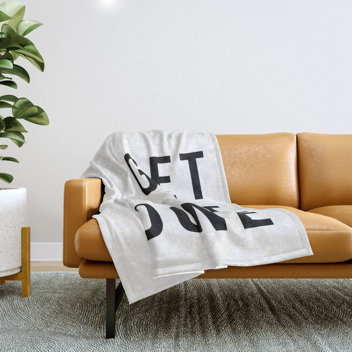 Get Sh(it) Done // Get Shit Done Throw Blanket Gallery Image 1