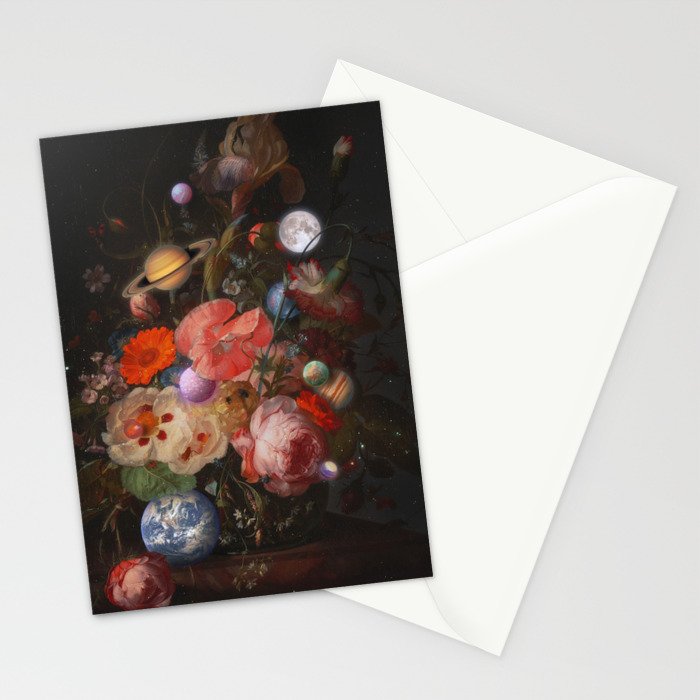 Bouquet of Planets Stationery Card Gallery Image 2