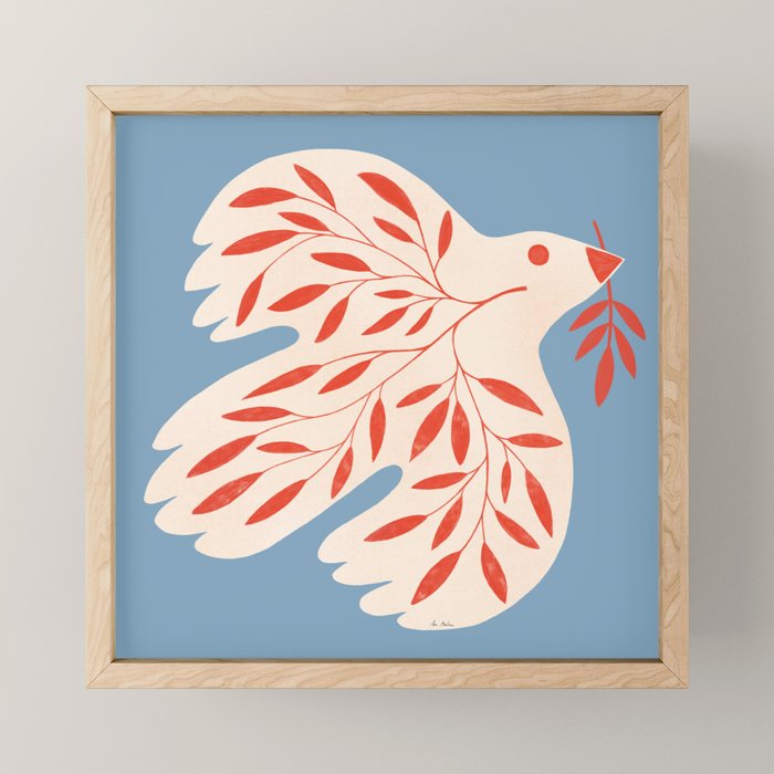 Dove of peace Mini Art Print Gallery Image 1
