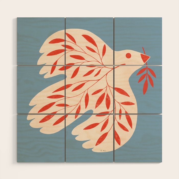 Dove of peace Wood Wall Art Gallery Image 1