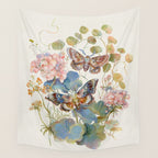 Geranium Moths Wall Tapestry Gallery Image 4