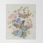 Geranium Moths Throw Blanket Gallery Image 2