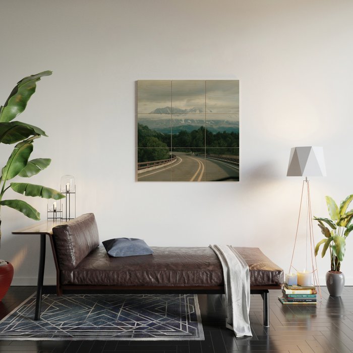 Road to Mount Saint Helens Wood Wall Art Gallery Image 2