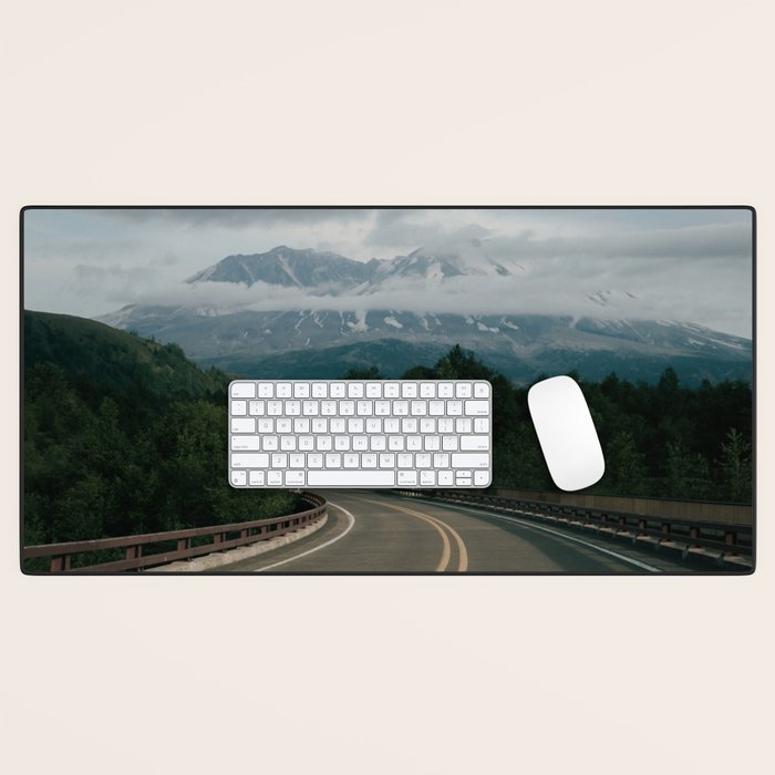 Road to Mount Saint Helens Desk Mat Gallery Image 1