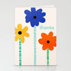 Quirky Floral Thank You Note 01 Stationery Card Gallery Image 2