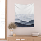 Watercolor Mountains Wall Tapestry Gallery Image 2