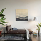 Watercolor Mountains Wood Wall Art Gallery Image 2