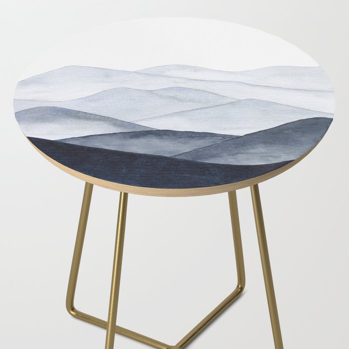 Watercolor Mountains Side Table Gallery Image 2