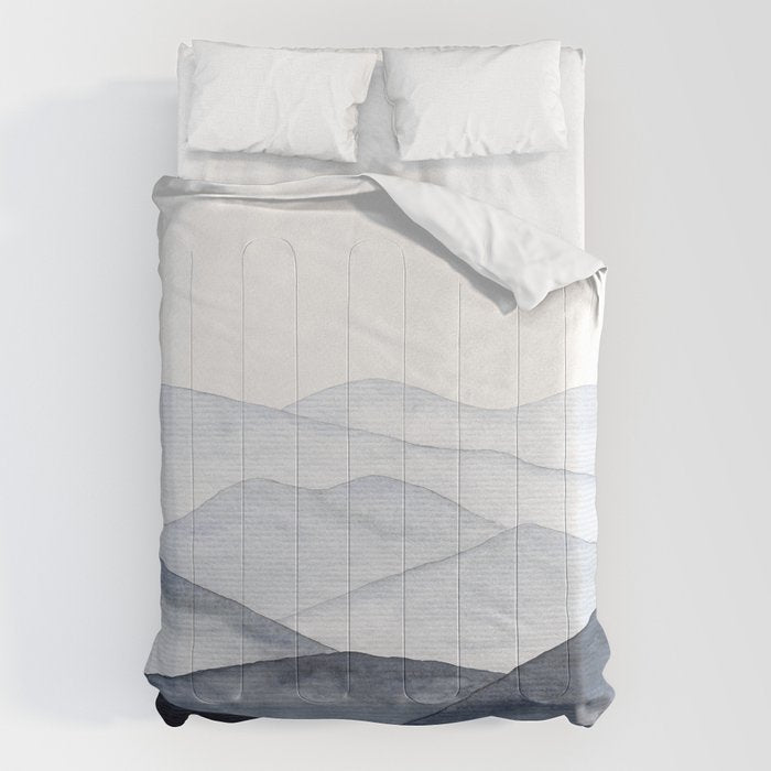 Watercolor Mountains Comforter Gallery Image 6
