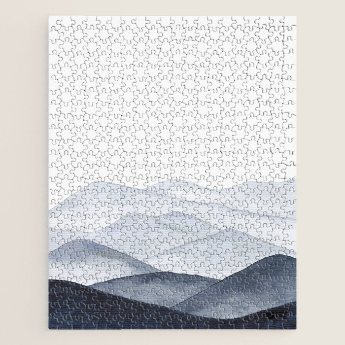 Watercolor Mountains Jigsaw Puzzle Gallery Image 1