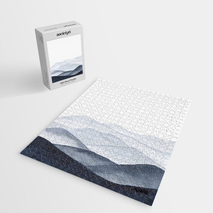 Watercolor Mountains Jigsaw Puzzle Gallery Image 2