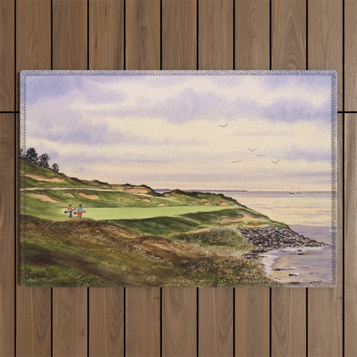Whistling Straits Golf Course Hole 7 Outdoor Rug Gallery Image 1