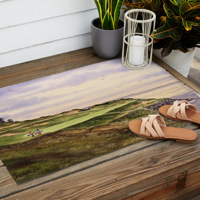 Whistling Straits Golf Course Hole 7 Outdoor Rug Gallery Image 2
