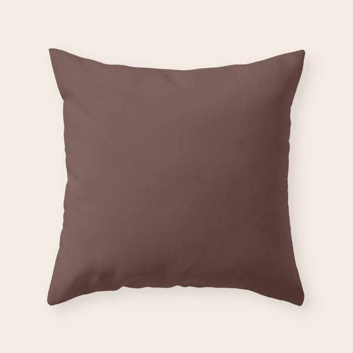 Autumn Chocolate Throw Pillow Gallery Image 1