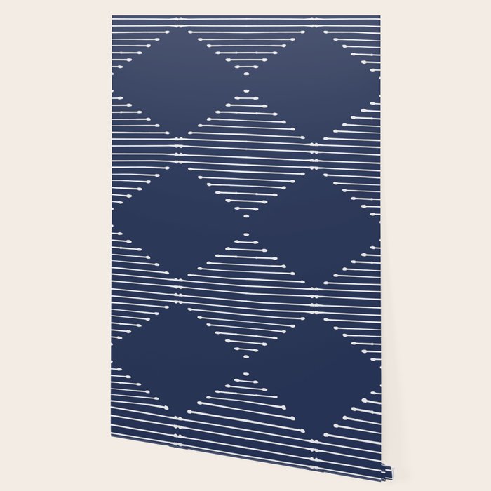 Geo (Navy) Wallpaper Gallery Image 2