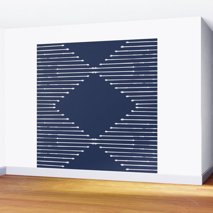 Geo (Navy) Wall Mural Gallery Image 2