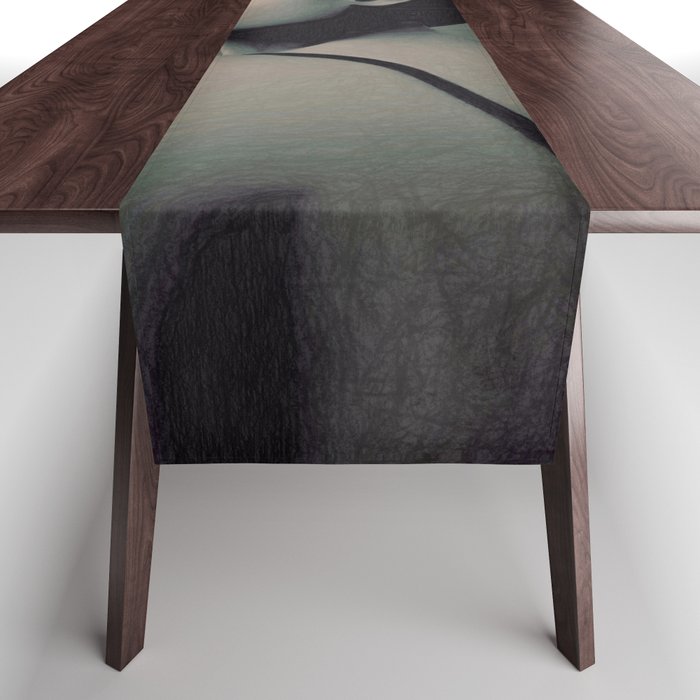 Lady With Butterfly  Table Runner Gallery Image 1