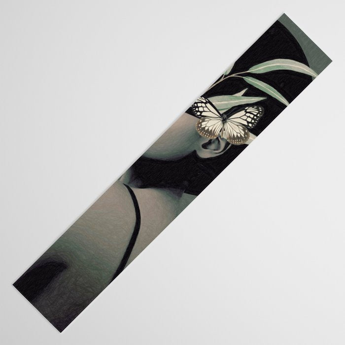 Lady With Butterfly  Table Runner Gallery Image 3