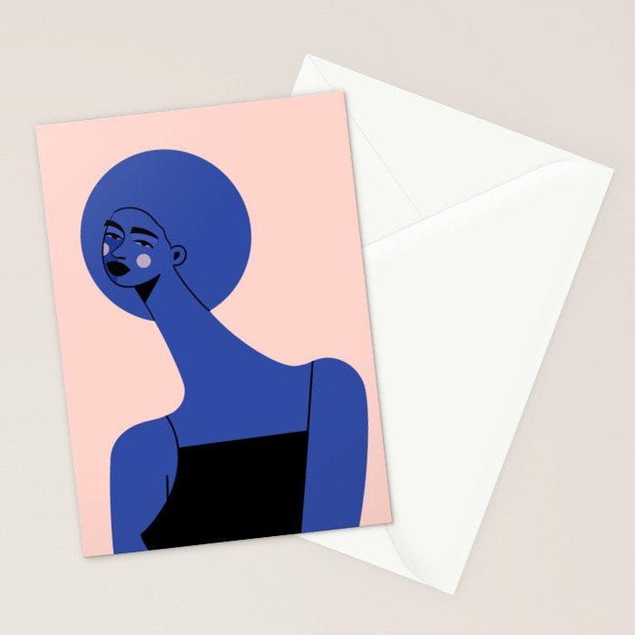 Blue Vibe Stationery Card Gallery Image 2