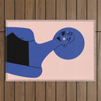 Blue Vibe Outdoor Rug Gallery Image 1