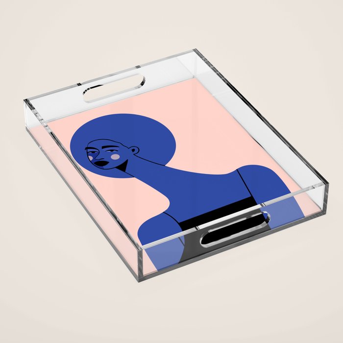 Blue Vibe Acrylic Tray Gallery Image 1