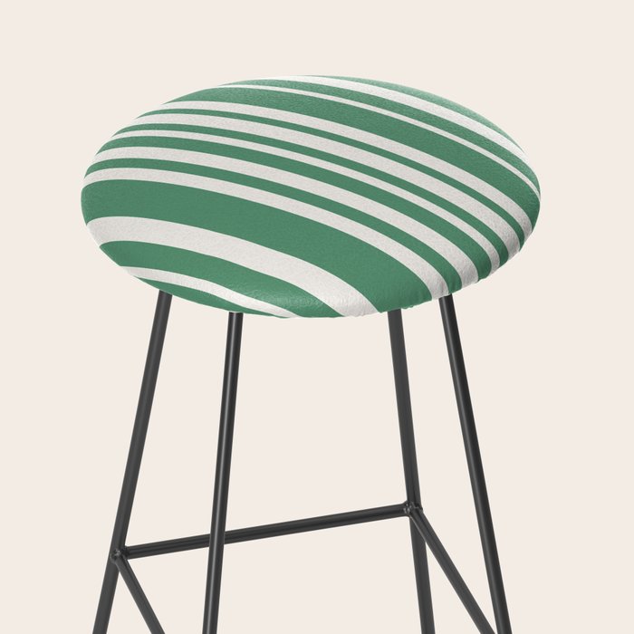 Classic Stripes XXXIX - Kelly Green Stool Gallery Image 2