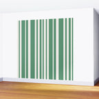 Classic Stripes XXXIX - Kelly Green Wall Mural Gallery Image 2