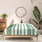 Classic Stripes XXXIX - Kelly Green Comforter Gallery Image 3