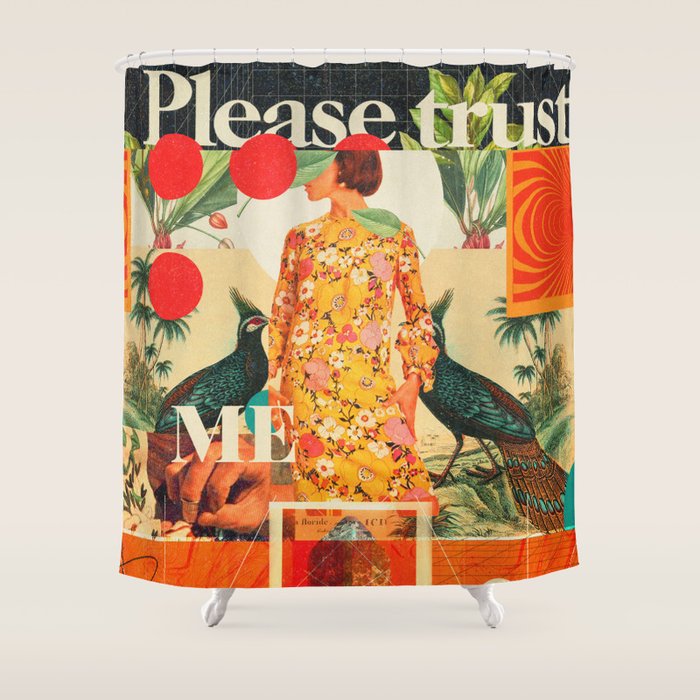 Please Trust Me Shower Curtain Gallery Image 1