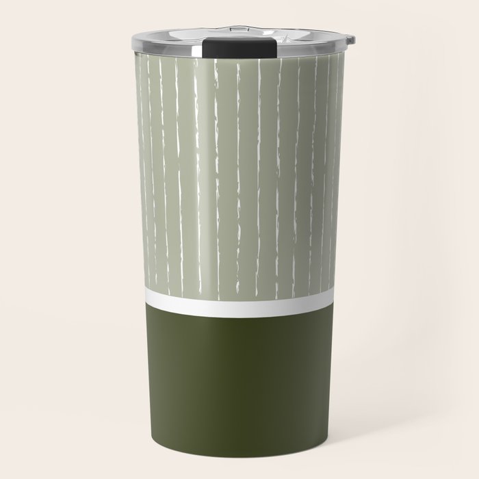 Linen Sage & Olive Travel Mug Gallery Image 1