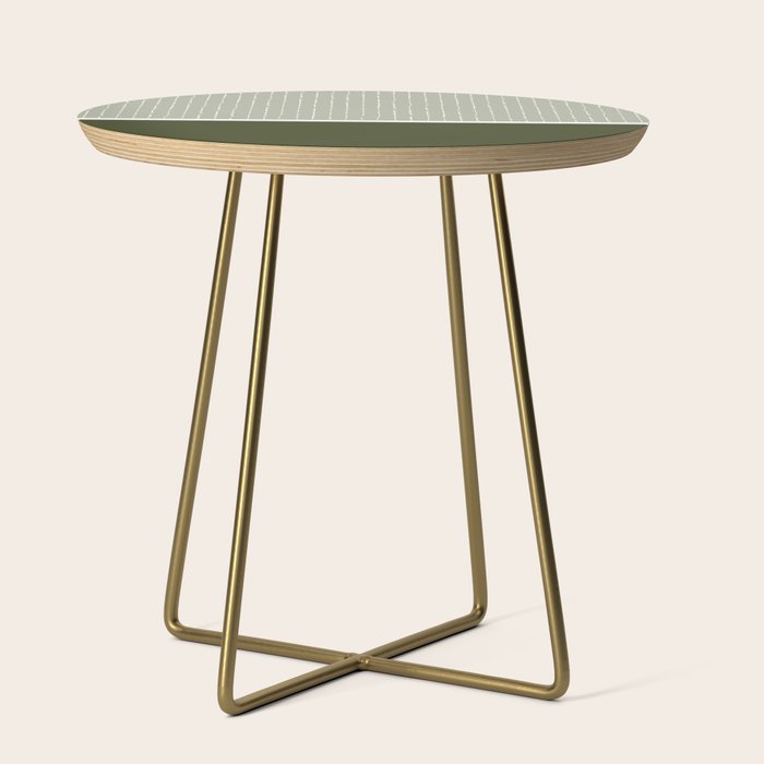 Linen Sage & Olive Side Table Gallery Image 1