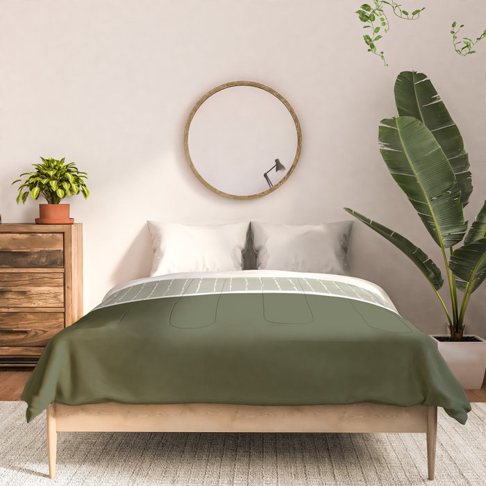 Linen Sage & Olive Comforter Gallery Image 3