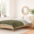 Linen Sage & Olive Duvet Cover Gallery Image 2