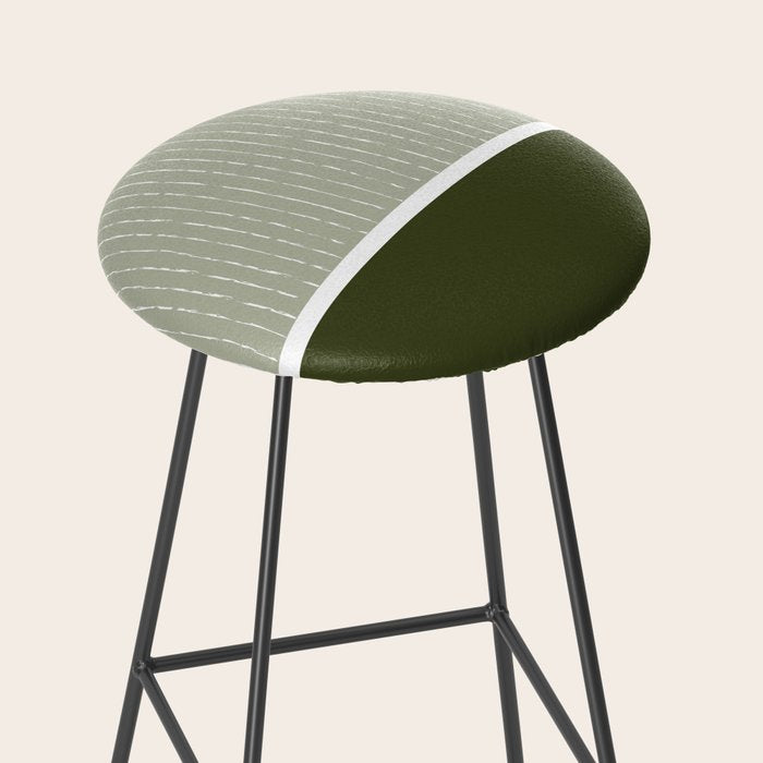 Linen Sage & Olive Stool Gallery Image 2