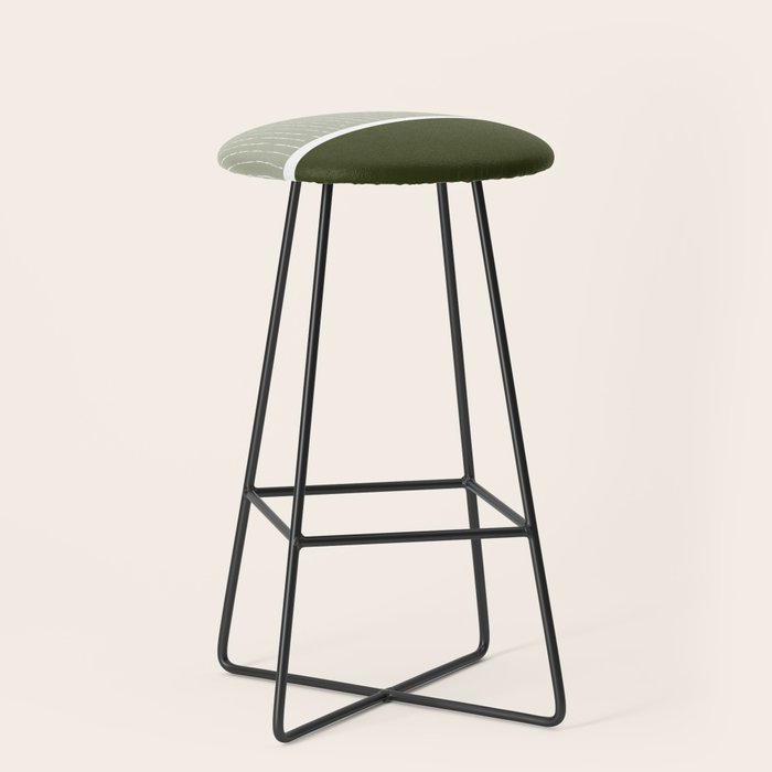 Linen Sage & Olive Stool Gallery Image 1