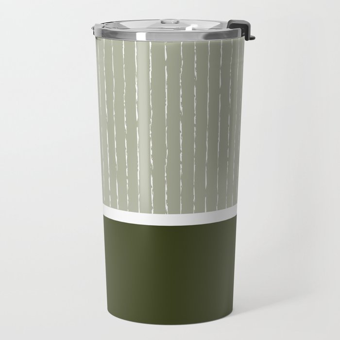 Linen Sage & Olive Travel Mug Gallery Image 2