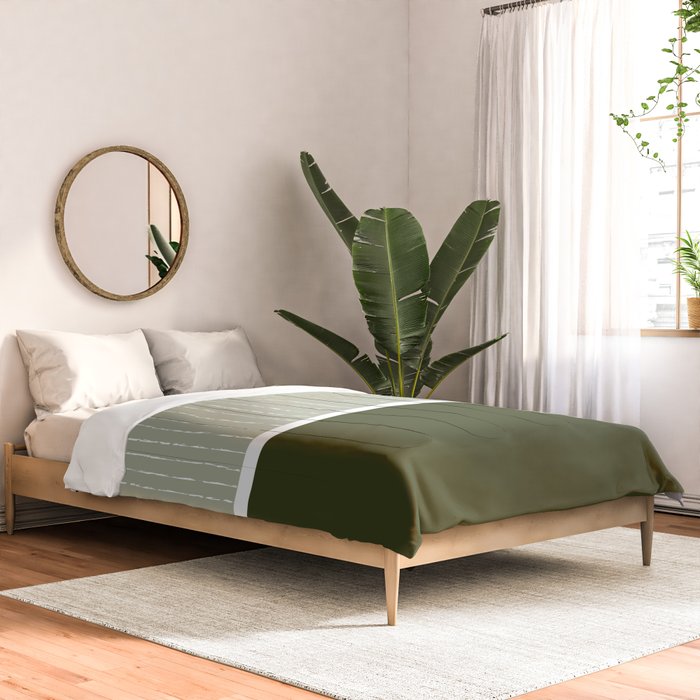 Linen Sage & Olive Comforter Gallery Image 2