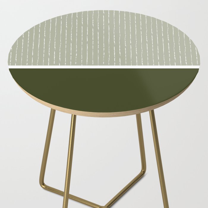 Linen Sage & Olive Side Table Gallery Image 2
