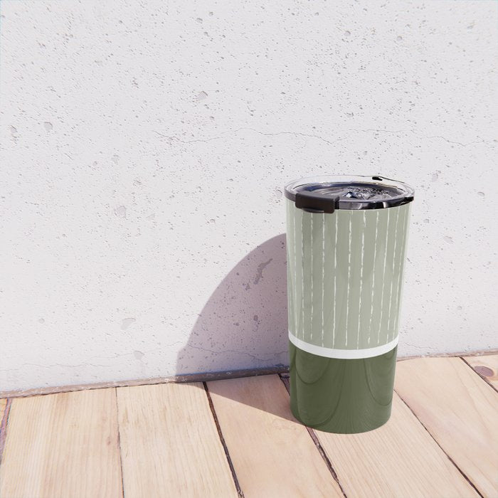 Linen Sage & Olive Travel Mug Gallery Image 4