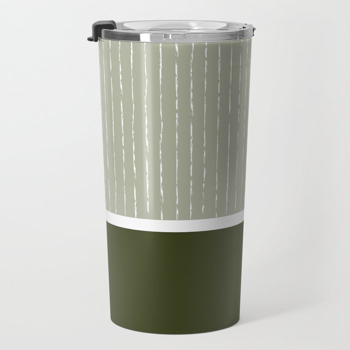 Linen Sage & Olive Travel Mug Gallery Image 3