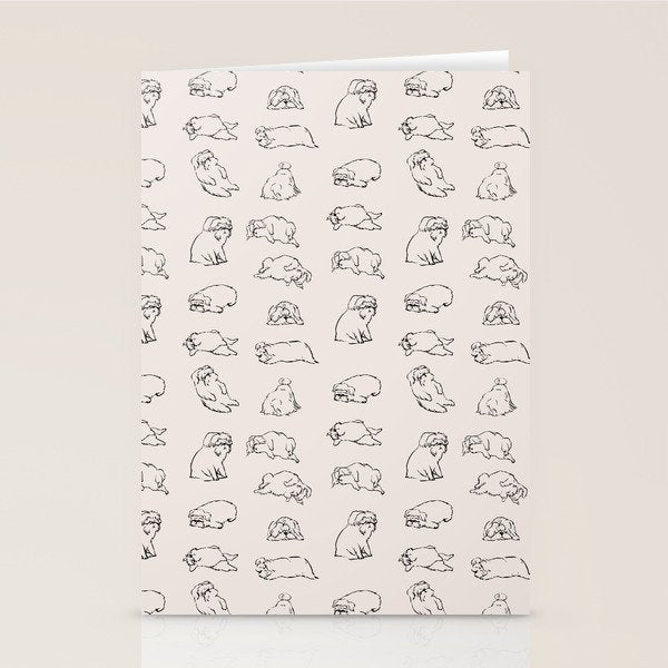 More Sleep Shih Tzu Stationery Card Gallery Image 2