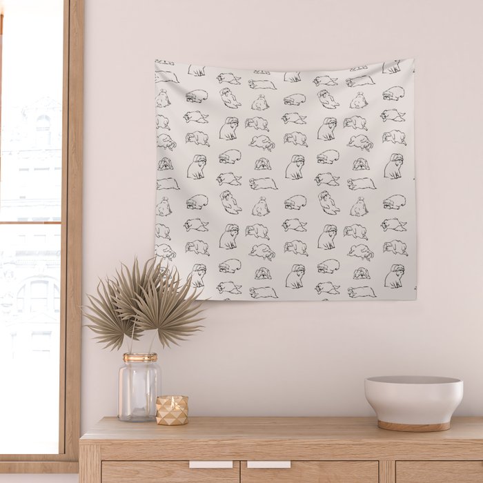 More Sleep Shih Tzu Wall Tapestry Gallery Image 2