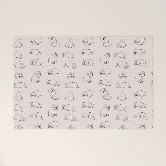 More Sleep Shih Tzu Welcome Mat Gallery Image 1